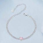 Silberarmband mit Herz