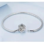 Silberarmband mit Mondstein, 19 cm