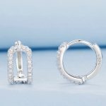 Silberohrringe mit Kristallen