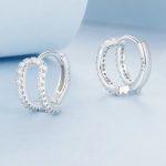 Silberohrringe mit Kristallen