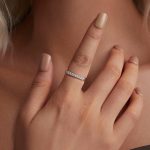 Ezüst gyűrű fonott mintával, 8-as méret