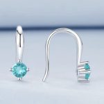 Ezüst fülbevaló, csillag