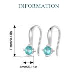 Ezüst fülbevaló, csillag