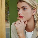 Ezüst gyűrű szívvel, nyitott