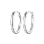 Ezüst karika-fülbevaló, M