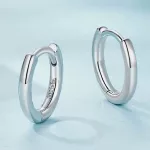 Ezüst karika-fülbevaló S