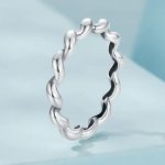 Ezüst gyűrű, csavart, 8