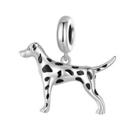 Ezüst charm, dalmata 