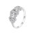 Ezüst gyűrű cirkóniumkristállyal, 8-as méret