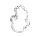 Ezüst gyűrű, hullám, 6