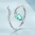 Ezüst gyűrű, kígyó