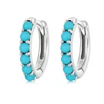 Ezüst fülbevaló gyöngyökkel