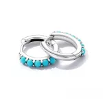 Ezüst fülbevaló gyöngyökkel