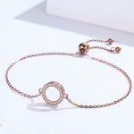 Ezüst karkötő, vintage stílus, aranyszínű