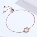 Ezüst karkötő, vintage stílus, aranyszínű