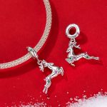 Ezüst charm, szarvas