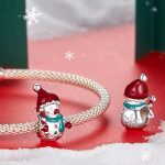 Ezüst charm, hóember