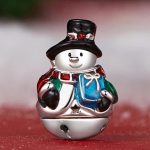 Ezüst charm, hóember