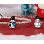 Ezüst charm, hóember