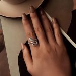 Ezüst gyűrű, kígyóm állítható méret