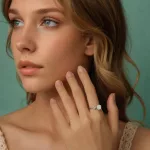 Ezüst gyűrű rózsával, állítható méret