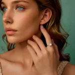 Ezüst gyűrű, kígyó rózsával, állítható méret