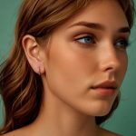 Ezüst női fülbevaló