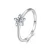 Ezüst gyűrű kristálycsillaggal, 8-as méret