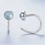 Ezüst fülbevaló, spinell