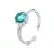 Ezüst gyűrű, állítható, türkiz