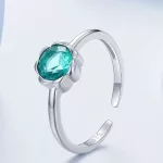 Ezüst gyűrű, állítható, türkiz