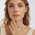 Ezüst gyűrű, pillangóval