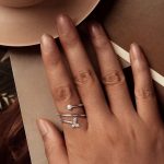 Ezüst gyűrű, pillangóval