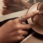 Ezüst gyűrű, pillangóval