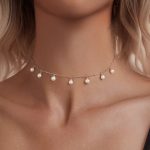 Ezüst nyaklánc gyöngyökkel