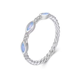 Ezüst női gyűrű, opál, 7