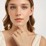 Ezüst női gyűrű, opál, 7