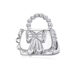 Ezüst charm, női táska