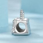 Ezüst charm, női táska