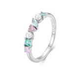 Ezüst gyűrű kövekkel, 8