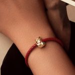 Ezüst charm, szerencsemacska