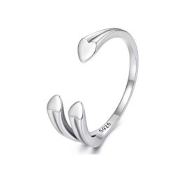 Ezüst gyűrű, szív, állítható méret