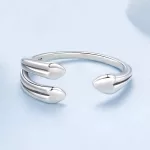 Ezüst gyűrű, szív, állítható méret