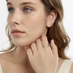 Ezüst gyűrű, szív, állítható méret