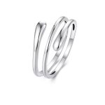 Ezüst gyűrű, nyitott spirál