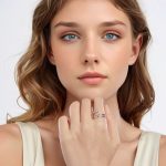 Ezüst gyűrű, nyitott spirál