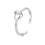 Ezüst gyűrű, minimalista