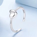 Ezüst gyűrű, minimalista