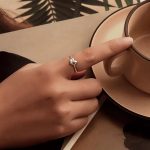 Ezüst gyűrű, minimalista