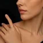 Ezüst gyűrű gyönggyel, állítható méret